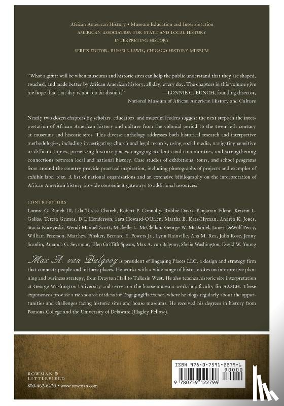  - Interpreting African American History and Culture at Museums and Historic Sites