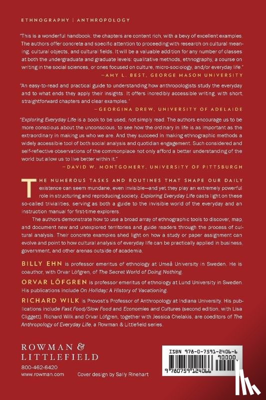 Ehn, Billy, Lofgren, Orvar, Wilk, Richard - Exploring Everyday Life