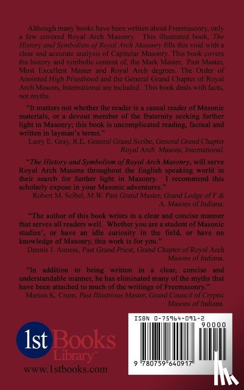 Graham, Edward R., Crum, Marion K., Anness, Dennis J. - The History and Symbolism of Royal Arch Masonry