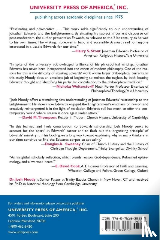 Moody, Josh - Jonathan Edwards and the Enlightenment