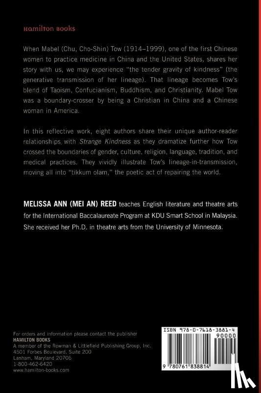 Tow, Mabel S. Chu, Reed, Melissa Ann - Strange Kindness