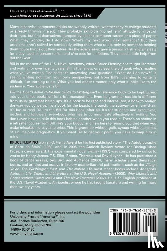 Fleming, Bruce - Bill the Goat's Adult Refresher Guide to Writing