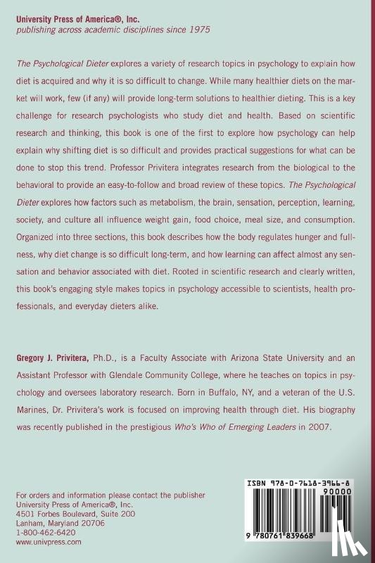 Privitera, Gregory J. - The Psychological Dieter