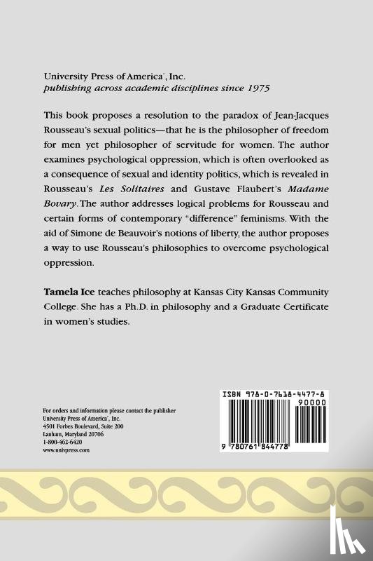 Ice, Tamela - Resolving the Paradox of Jean-Jacques Rousseau's Sexual Politics