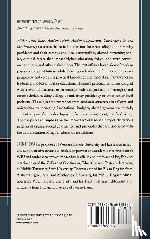 Thomas, Jack - Within These Gates