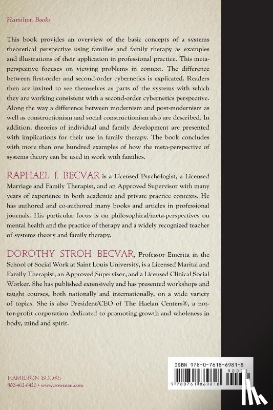 Becvar, Raphael J., Becvar, Dorothy Stroh - Systems Theory and Family Therapy