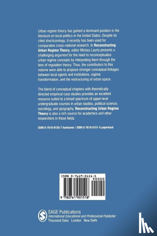  - Reconstructing Urban Regime Theory