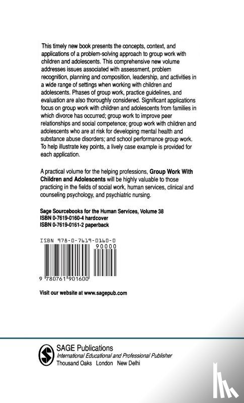 Rose, Steven R. - Group Work with Children and Adolescents