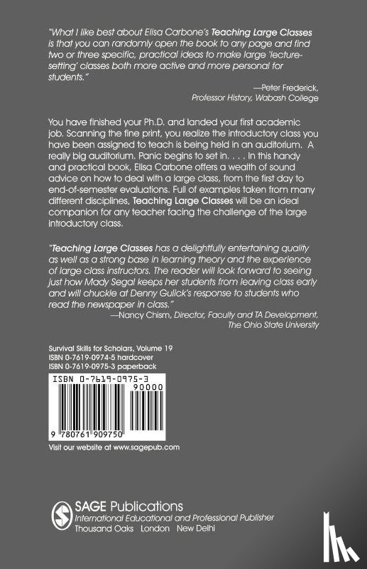 Carbone, Elisa - Teaching Large Classes