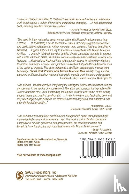 Rasheed, Janice M., Rasheed, Mikal N. - Social Work Practice With African American Men