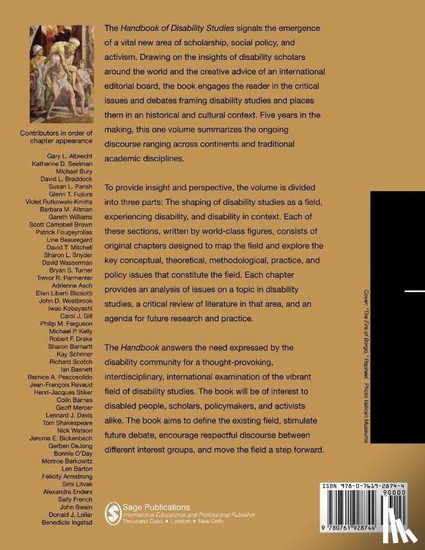  - Handbook of Disability Studies
