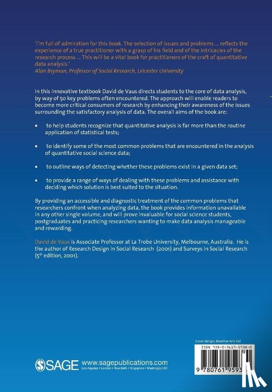 de Vaus, David - Analyzing Social Science Data