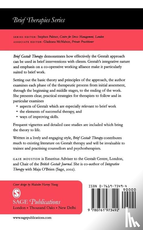Houston, Gaie - Brief Gestalt Therapy