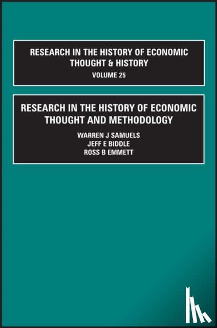  - Research in the History of Economic Thought and Methodology (Part A, B & C)