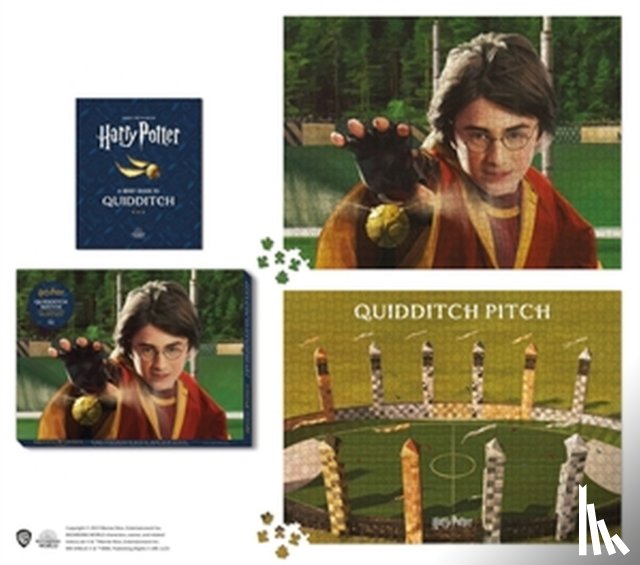 warner bros. consumer products inc - Harry potter quidditch match 2-in-1 double-sided 1000-piece puzzle