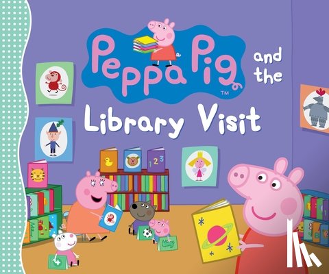 Candlewick Press - Peppa Pig and the Library Visit: (Children's Picture Book about Going to the Library with Reversible Coloring Poster for Toddlers, Preschoolers, and K