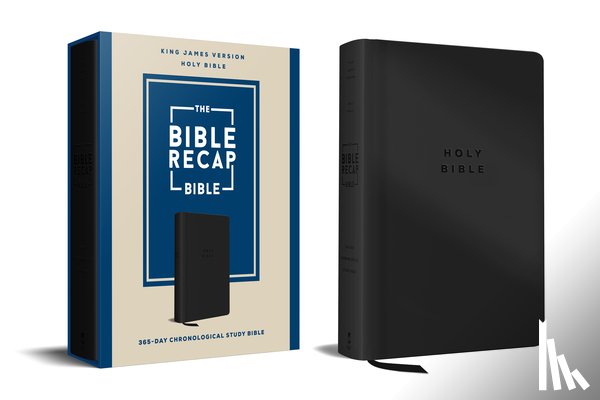 Cobble, Tara-Leigh - The Bible Recap 365-Day Chronological Study Bible: King James Version--Imitation Leather, Black