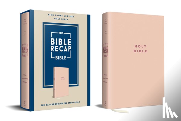 Cobble, Tara-Leigh - The Bible Recap 365-Day Chronological Study Bible: King James Version--Imitation Leather, Pink