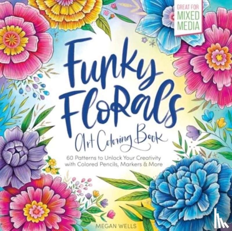 Wells, Megan - Funky Florals Art Coloring Book