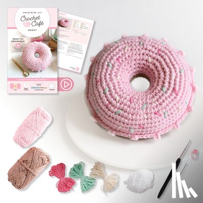 Better Day Books - Crochet Cafe Amigurumi Kit Donut
