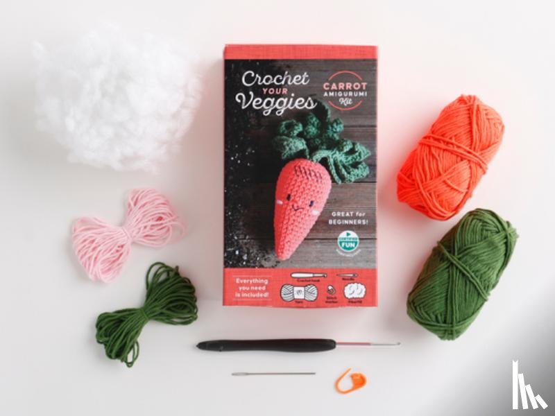 Schiffer Publishing, Ltd. - Crochet Your Veggies Amigurumi Kit Carrot
