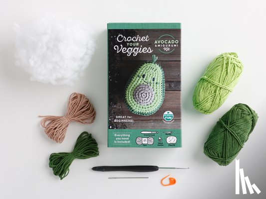 Schiffer Publishing, Ltd. - Crochet Your Veggies Amigurumi Kit Avocado