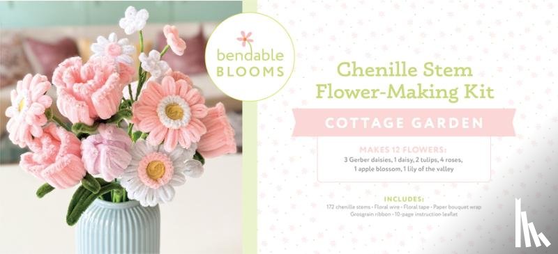 Better Day Books - Bendable Blooms Chenille Stem Flower-Making Kit Cottage Garden: Everything You Need to Make a Beautiful Floral Bouquet: Over 150 Chenille Stems with F
