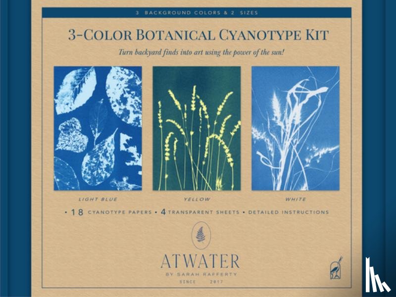 Rafferty, Sarah Bourne - 3-Color Botanical Cyanotype Kit: Beginner-Friendly Solar Printing Kit for DIY Nature Art