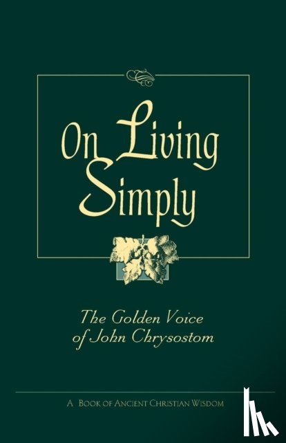  - On Living Simply