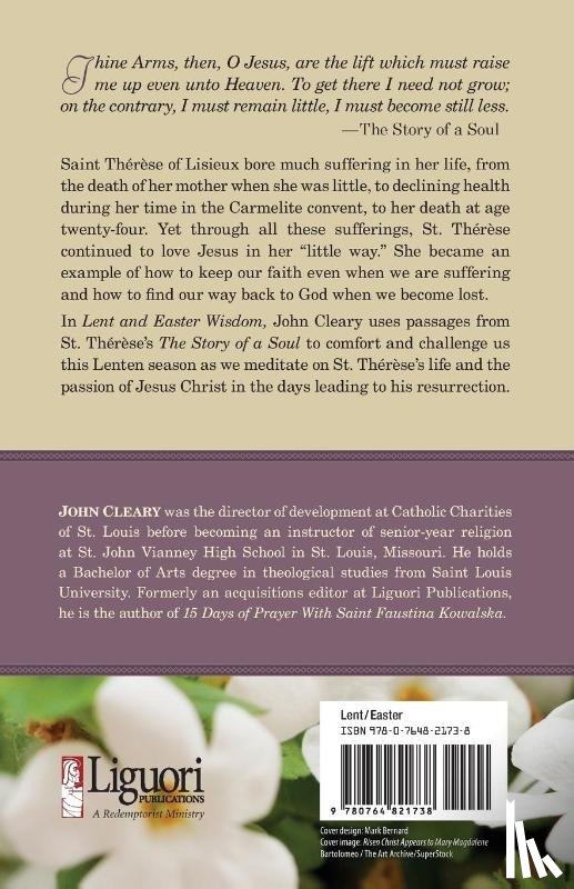 Cleary, John - Lent and Easter Wisdom with St Therese of Lisieux