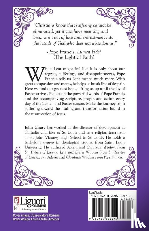 Cleary, John - Lent and Easter Wisdom from Pope Francis