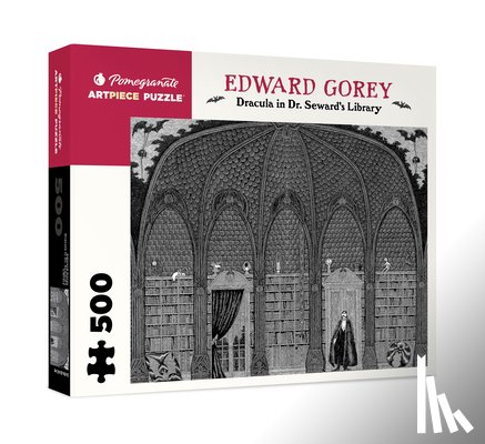 Edward Gorey - Dracula in Dr. Seward's Library 500-Piece Jigsaw Puzzle