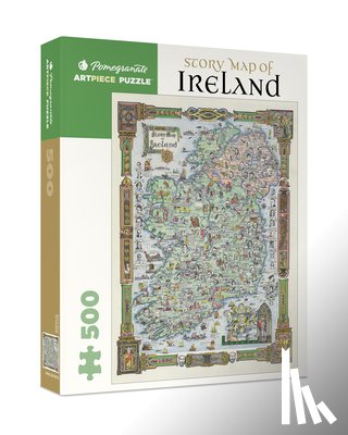 Pomegranate - Story Map of Ireland: 500 Piece Jigsaw Puzzle