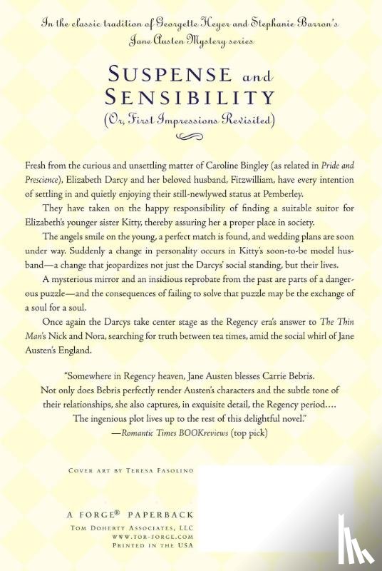 Bebris, Carrie - Suspense and Sensibility