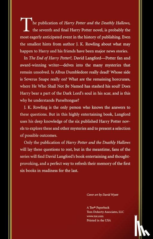 Langford, David - The End of Harry Potter?