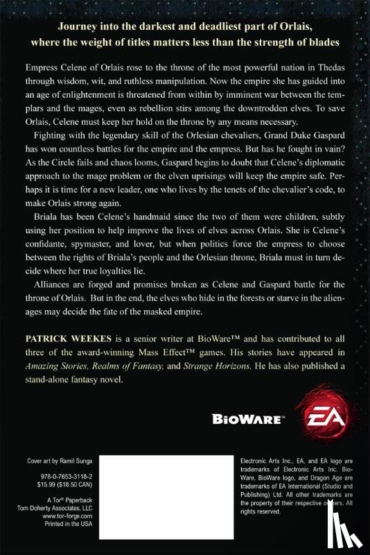 Weekes, Patrick - Dragon Age: The Masked Empire