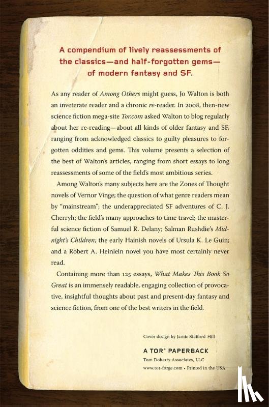 Walton, Jo - WHAT MAKES THIS BOOK SO GREAT