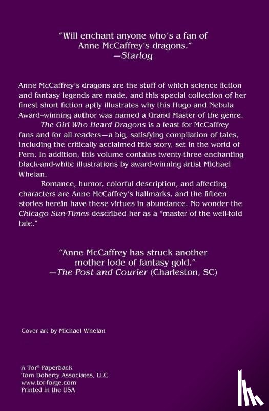 McCaffrey, Anne, McCaffrey - The Girl Who Heard Dragons