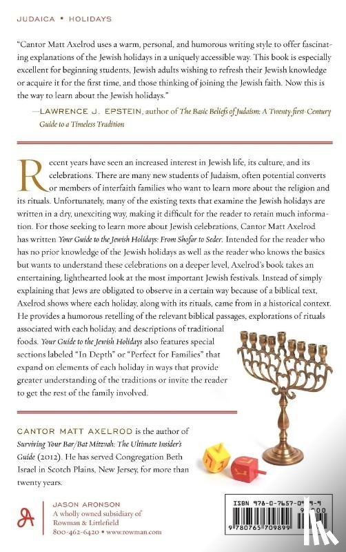 Axelrod, Cantor Matt - Your Guide to the Jewish Holidays