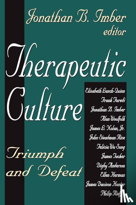 Loseke, Donileen, Imber, Jonathan B. - Therapeutic Culture