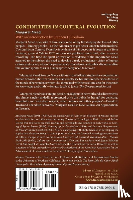  - Continuities in Cultural Evolution
