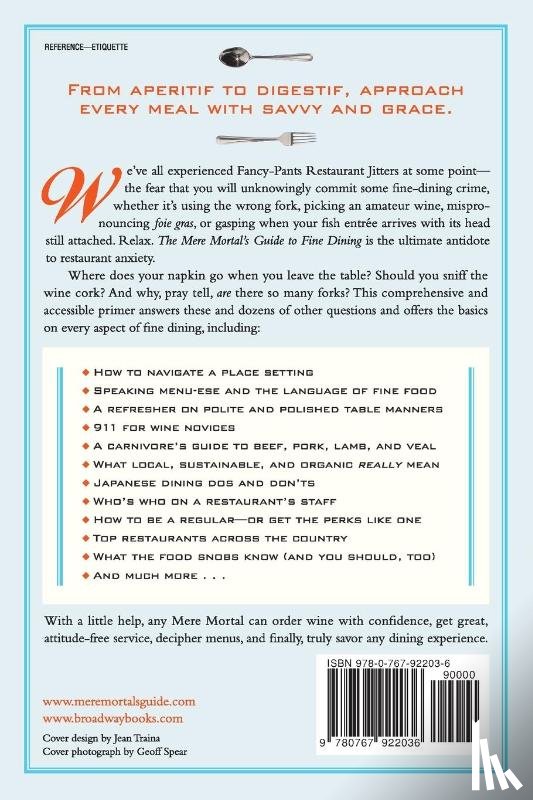 Rush, Colleen - The Mere Mortal's Guide to Fine Dining
