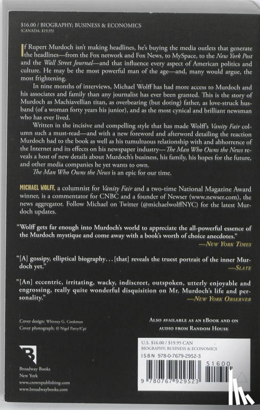 Wolff, Michael - The Man Who Owns the News