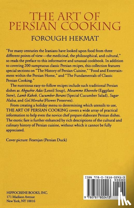 Hekmat, Forough-Es-Saltaneh - The Art of Persian Cooking