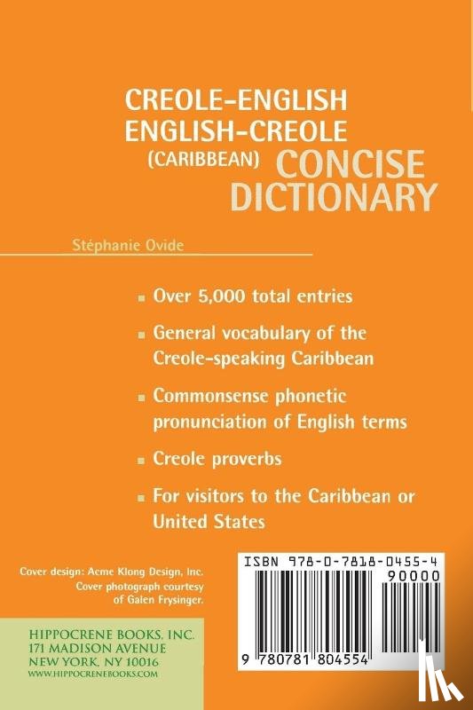 Ovide, Stephanie - Creole-English/English-Creole (Caribbean) Concise Dictionary