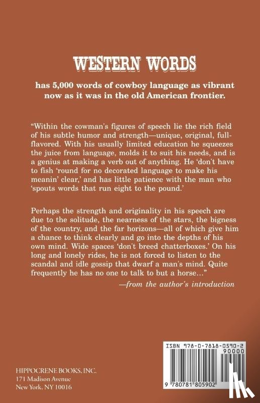 Adams, Ramon - Western Words: A Dictionary of the Old West