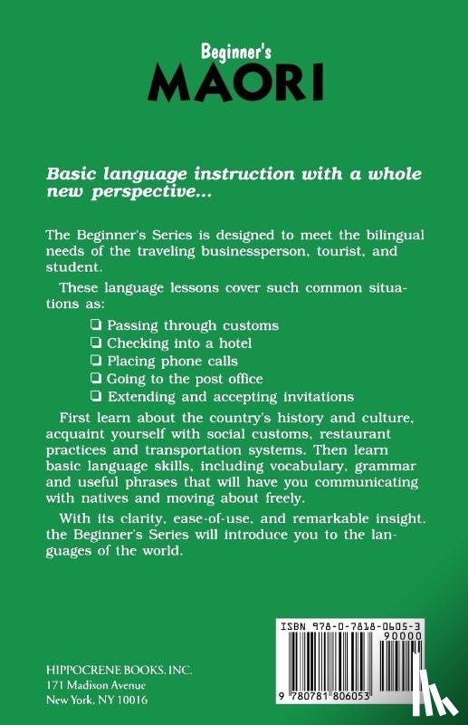 Harawira, K. T. - Beginner's Maori