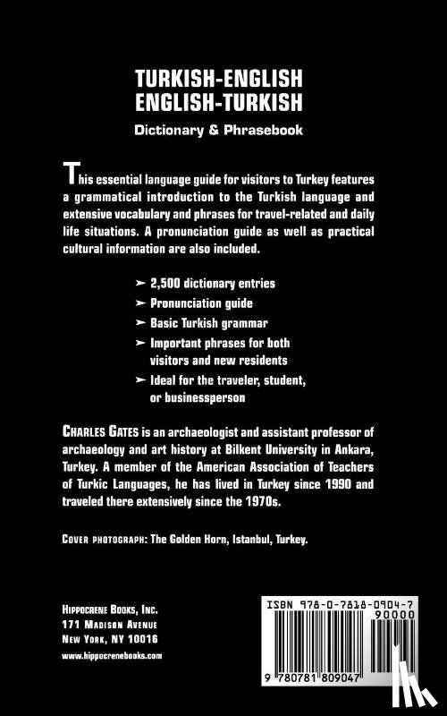 Gates, Charles - Turkish-English/English-Turkish Dictionary and Phrasebook