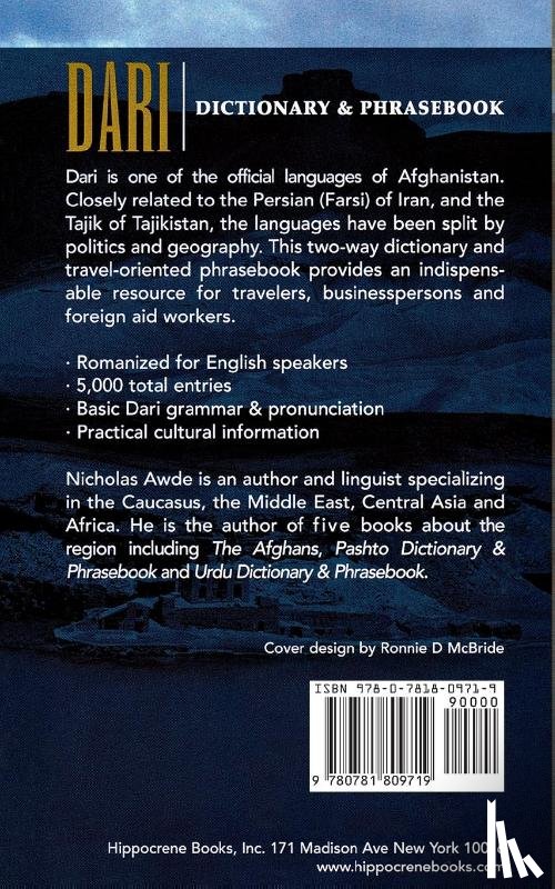 Awde, Nicholas, Sarwam, Asmetullah - Dari-English/English-Dari Dictionary & Phrasebook