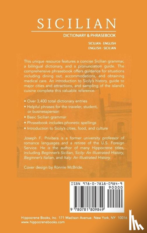Privitera, Joseph - Sicilian-English/English-Sicilian Dictionary & Phrasebook